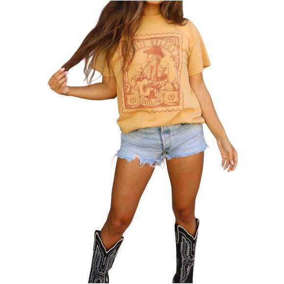 LivyLu Tennessee Gingham Heart Tee